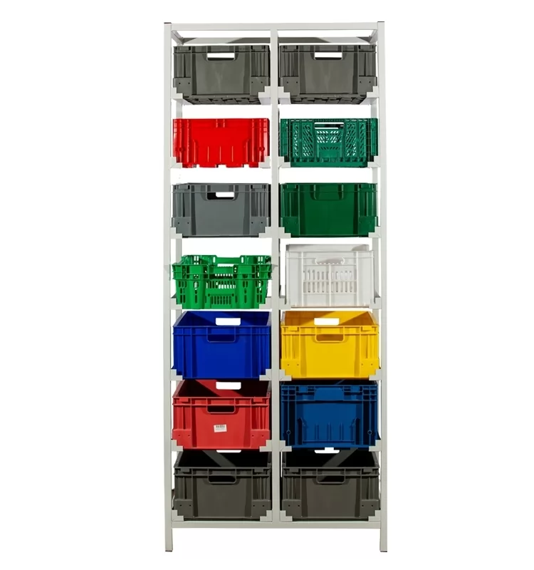 Caja de Plástico Gris Lisa 40 x 60 x 45 cm Ref.SPK 6044